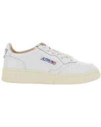 Autry - 'Medalist' Low Top Sneaker With Logo Patch On Tongue And S - Lyst