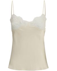 Chloé - Cream Silk Top - Lyst