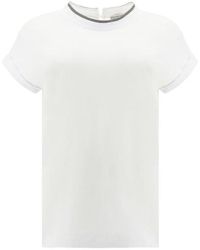 Brunello Cucinelli - Cotton T-Shirt - Lyst