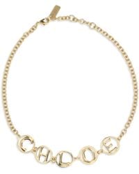 Chloé - Chloã Script Choker Necklace - Lyst