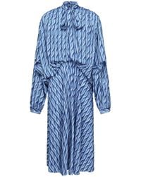 Balenciaga - Dress With Print - Lyst