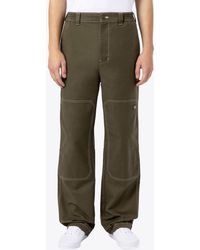 Dickies - Florala Pant Military Green Cotton Double Knee Work Pant - Florala Pant - Lyst