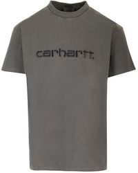 Carhartt - T-Shirt With Embroidered Logo - Lyst
