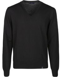 Fay - V-Neck Sweater - Lyst