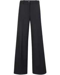 Nine:inthe:morning - Silk Wool Blend Palazzo Trousers - Lyst