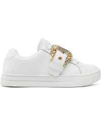 Versace Jeans Couture - Baroque Buckle Sneakers - Lyst
