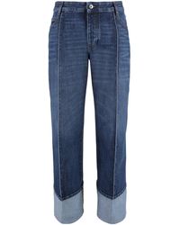 Bottega Veneta - Regular-fit Cropped Jeans - Lyst