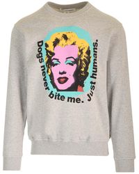 Comme des Garçons - Sweatshirt With Marilyn Monroe Print - Lyst