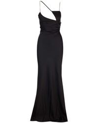 The Attico - Melva Cut-out Satin Gown - Lyst
