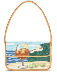 STAUD - Tommy Beaded Shoulder Bag Rayon - Lyst