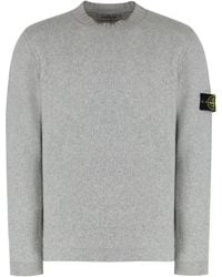 Stone Island - Wool-Blend Crew-Neck Sweater - Lyst