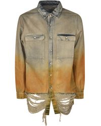Rick Owens - Vintage Effect Distressed Denim Jacket - Lyst