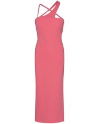 Sportmax - Pink Viscose Dress - Lyst