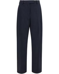 THE LATEST - Straight-Leg Wool-Blend Pants - Lyst