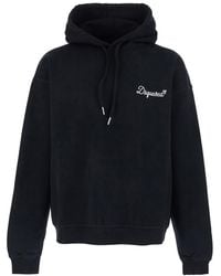 DSquared² - Hoodie With Drawstring Hood And Logo Lettering On The Front - Lyst