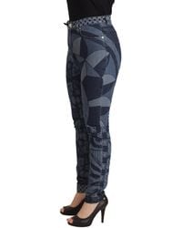 Dolce & Gabbana - Floral Geometric Skinny Jeans - Lyst