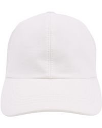 Brunello Cucinelli - Natural Cotton Baseball Hat - Lyst