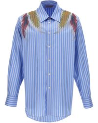 Bluemarble - Rhinestoned Stardust Stripe Shirt - Lyst