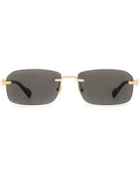 Gucci - Gucci Eyewear Gg1221S Rectangular Metal Sunglasses - Lyst
