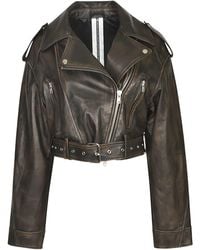S.w.o.r.d 6.6.44 - Cropped Biker Jacket - Lyst