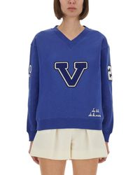 Valentino - Embroidered Cotton Sweatshirt - Lyst
