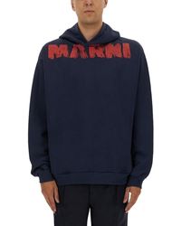 Marni - Sweatshirt With Maxi Logo Print - Lyst