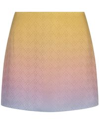 Casablancabrand - Ping Pong Gradient Silk Mini Skirt - Lyst