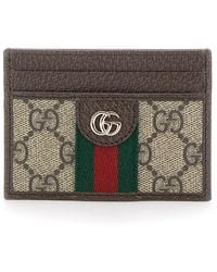 Gucci - Card Holder Ophidia Leather Polyurethane Accessory - Lyst