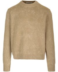 Acne Studios - Round Neck Knitted Sweater - Lyst