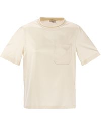 Peserico - Silk Shirt With Breast Pocket - Lyst