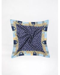Etro - Blue Silk Foulard - Lyst