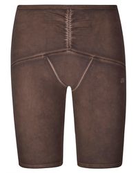 KNWLS - Low Waisted Over Dyed Jersey Shorts - Lyst