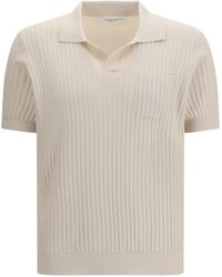 Roberto Collina - Ribbed Polo Cotton Shirts - Lyst