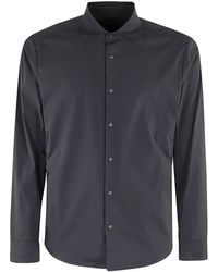 Aspesi - Arch Shirt With Pointed Collar And Zippered Pockets - Lyst