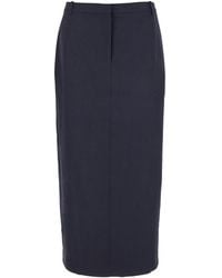 Theory - High-Waisted Midi Pencil Skirt - Lyst