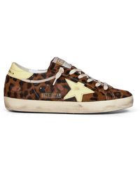 Golden Goose - Sneakers Super-Star Leopard Pony Skin - Lyst