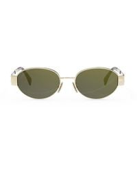 Celine - Cl40235U Metal Triomphe 30N Sunglasses - Lyst