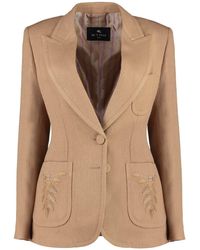 Etro - Single-breasted Two-button Blazer - Lyst