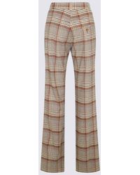 Vivienne Westwood - Multicolour Viscose-Wool Blend Trousers - Lyst