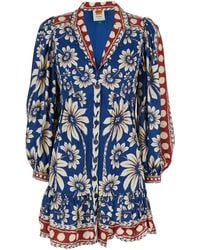 FARM Rio - Midi Dress Luna Viscose - Lyst