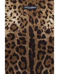 Dolce & Gabbana - Dolce & Gabbana Leopard-Print Cropped T-Shirt - Lyst