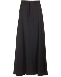Balenciaga - Long Fluid Skirt - Lyst