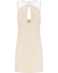 Elisabetta Franchi - Cut-Out Detailed Sleeveless Mini Dress - Lyst