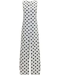 Sa Su Phi - Sleeveless Maxi Dress With Back Bow Silk Long - Lyst