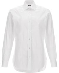 Barba Napoli - Stretch Cotton Poplin Shirt - Lyst