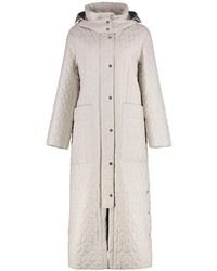 Moorer - Domizia Quilted Long Down Jacket - Lyst
