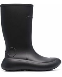 Ferragamo - Gancini-Debossed Rain Boots - Lyst