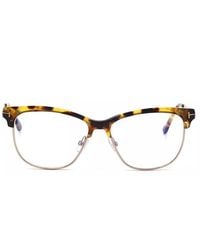Tom Ford - Eyeglasses Square Full Rim, Frame And Clear Demo Lenses Lens Tf5546-B056 - Lyst