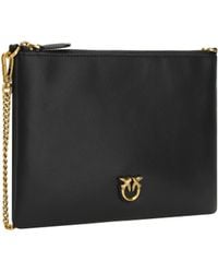 Pinko - Leather Shoulder Bag Calf Bos Taurus - Lyst