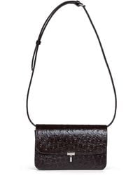 TOTEME - Burgundy T-Lock Crossbody Bag - Lyst